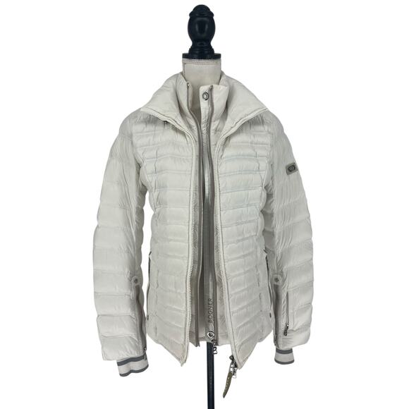 Bogner White Kelly-D Quilted Ski Jacket with Quilted Design - Picture 4 of 16